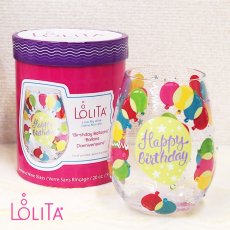 画像1: 【地域限定 送料無料】【LOLITA ロリータ ステムレスグラス BALLOONS 】ハンドペイントグラス ポップ キュート ワイン グラス 女性 贈答品 贈り物 誕生日 結婚記念日 周年記念日 結婚祝い 友達 女 バースデー ギフト おしゃれ オシャレ 20歳 クリスマス 記念日 プレゼント 卒業 お祝い 卒業祝い (1)